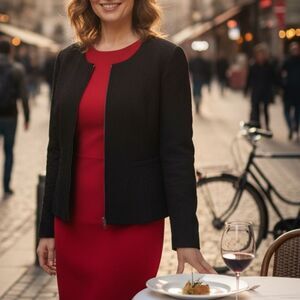 Ralph Lauren Black Label Women’s Full Zip Sweater size 8